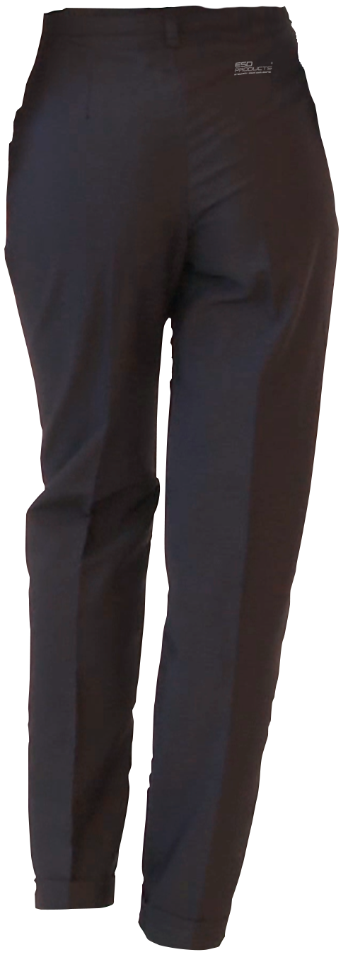 ESD Business Pants Female NTF Black Pants With 2 Pockets KK01 Fabric